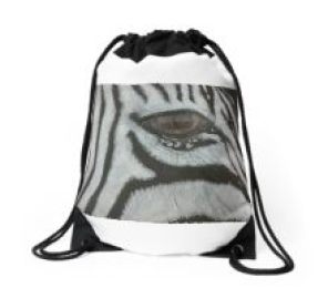Zebra Drawstring bag