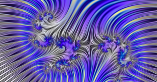 Fractal-Blue Swirl